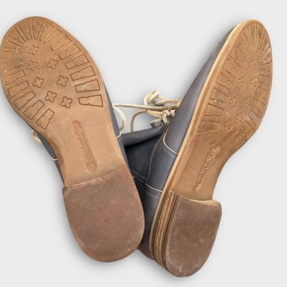 Timberland Navy Leather Lace-Up Boots - Picture 6 of 8